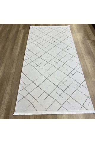 Hoom Rugs Terrace 8207 Beyaz Hav Toz Vermez Dekoratif Kilim