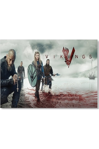 Cakasepetim Vikingler Savaş Sonu Ahşap Mdf Tablo