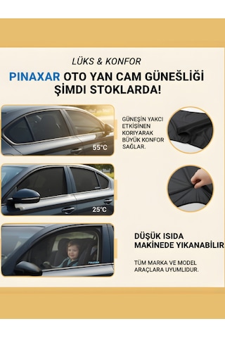 Toyota Corolla 2019 Ve Sonrası Uyumlu 2'li Oto Cam Güneşliği, Perde/arka Güneşlik