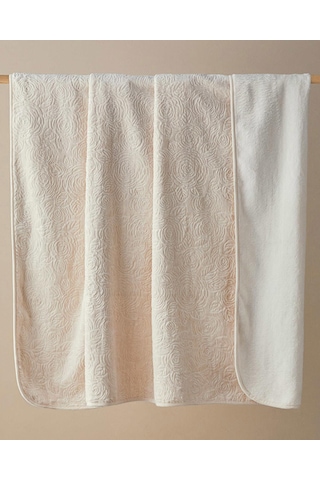 English Home Shabby Rose Emboss Çift Kişilik Battanä Ye 200 X 220 Krem