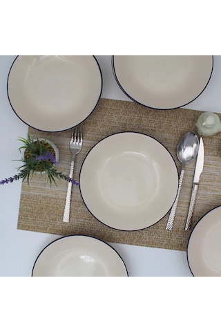 Royal 20 Cm Seramik Yemek Tabağı 6 Adet