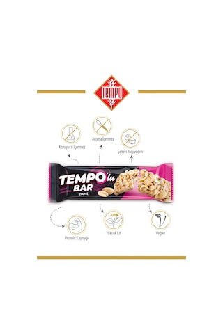 Tempolu Yer Fıstıklı Bar 30 G X 12 Adet