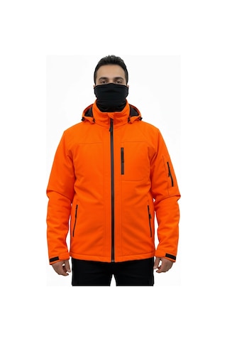 Mysia Outdoor Turuncu Soft Shell Mont Çift Kat Polarlı Turuncu