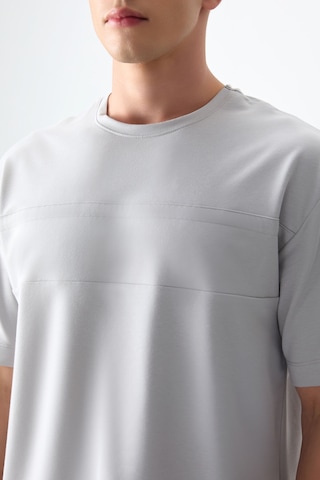 Air Jones Tommy Life Taş Pamuklu Kalın Yumuşak Dokulu Oversize Fit Basic Erkek T-shirt - 88378 Taş
