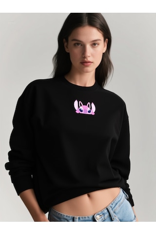 Ogc Stitch & Angel Kombin Sweatshirt Siyah