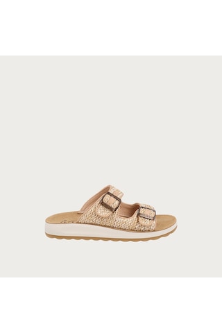 6309-beige Terlik Kadın 77 249 Yc Fly Flot Cloth Bej