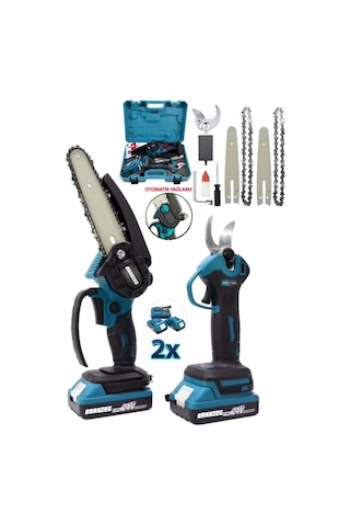 Branzeg İkili Set Ağaç Budama Testere+bağ Makası