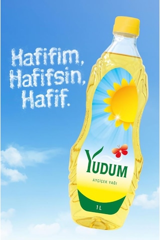 Yudum Ayçiçek Yağı 1 L