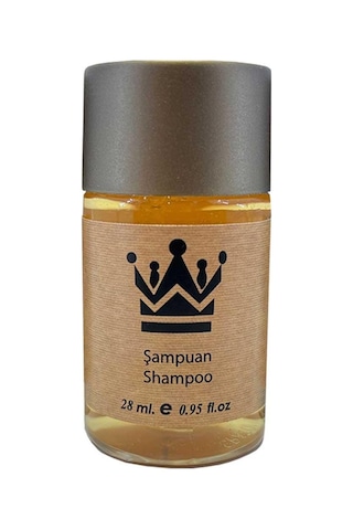 100 Adet Otel Şampuanı Geniş Kapak Kraft 30 Ml Saç Şampuanı