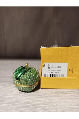 Swarovski Taşlı Elma Mücevherlik / Dekoratif Biblo