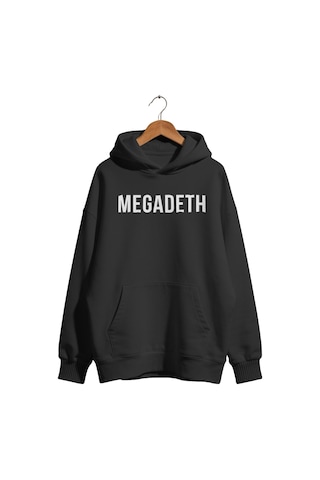 Sevbano Megadeth Rock Metal Müzik Grubu Baskılı Unisex Oversize Premium H Siyah