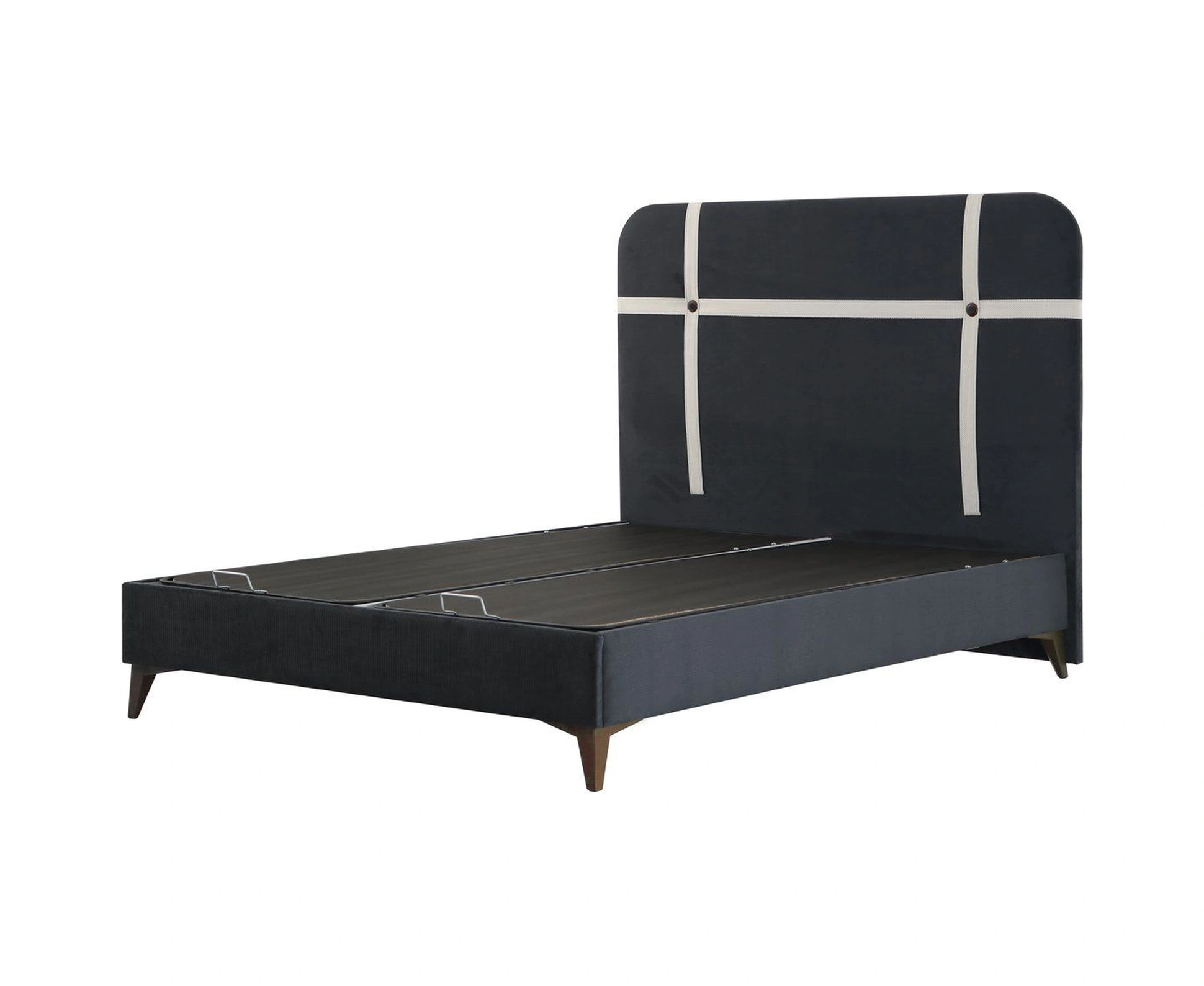 Elina Baza Başlık Ceviz Ayak - Pixel650 180x200 180 x 200 CM