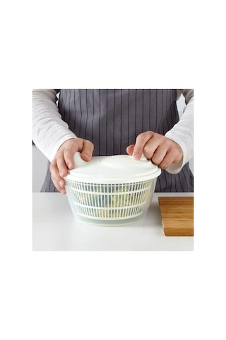 Ikea Salata Kurutucu, Beyaz Renk Süzgeçli Beyaz 23 Cm Kurutucu Çok Renkli