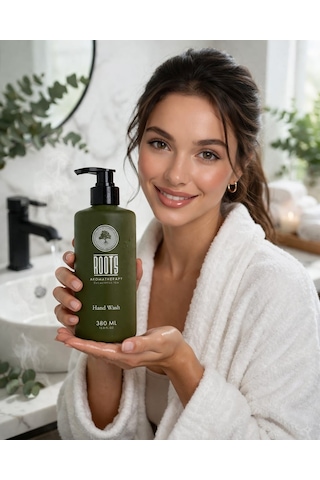 Roots Aromatherapy Okaliptüs Çayı Özlü Sıvı El Sabunu 380 Ml Ferahlatıcı & Nemlendirici El Yıkama Jeli
