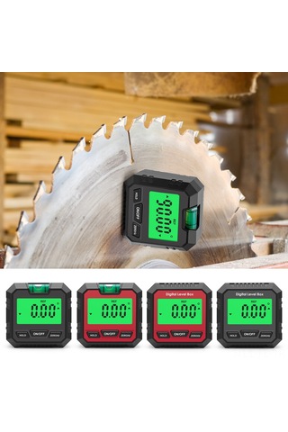 Manyetik Dijital Açı Ölçer Kesin Ve Göreli Ölçüm Açı Ve Eğim Dönüşümü İnklinometre Lcd Ekran Arka Işıklı Çok Amaçlı İnklinometre