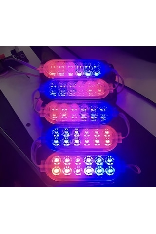 12 Volt 2.4 Watt Animasyonlu Çakar Led Kırmızı-mavi