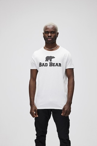 Bad Bear Erkek Logo Baskılı T-Shirt 19.01.07.002 Beyaz