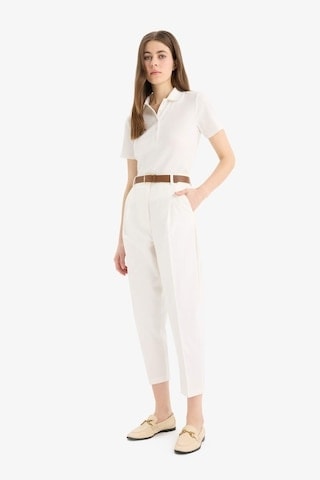 DeFacto Carrot Fit Gabardin Kumaş Pantolon Kemerli Yüksek Bel Kısa Paça D2732AX25SPWT32