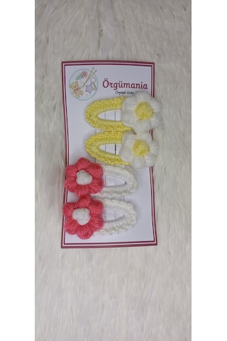 Amigurumi Toka - Çıtçıtlı Toka El Örgüsü 2 Çift 4 Adet