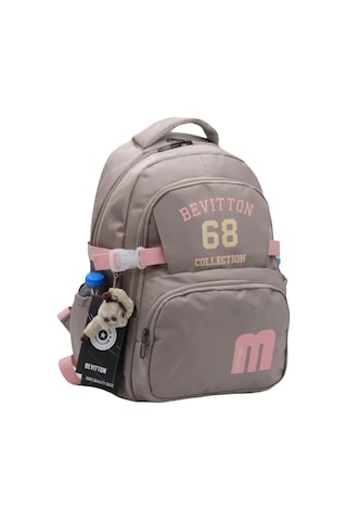 Bevitton Özel Su İtici Kumaş Vizon-pudra Okul Çantası 34500