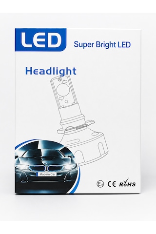 9006 Soket Girişli Beyinli Led Xenon Far Ampulü 6500k Beyaz Işık 12v