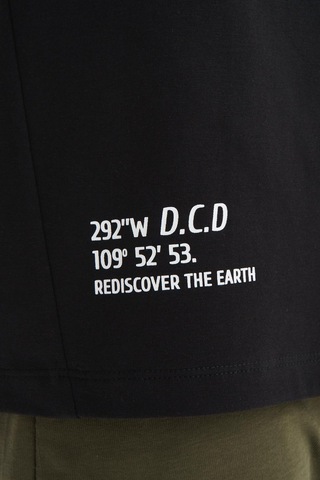 AR-MA Arma Erkek Regular Fit Basic Reglan Kollu Süprem Bisiklet Yaka Tişört Y29344472202 Siyah