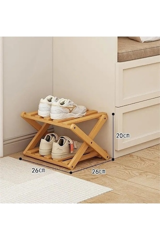 Flybuy Rafı Kurulumsuz Katmanlı Kahverengi Fk Ev Bosphorusboutique Basit Bambu Ayakkabı Ambition 2-8 Qn Kahverengi