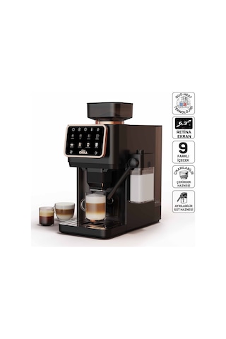 Arzum OK0042 Okka Barista Pro 1400 W Duo Heat Teknolojisi Otomatik Espresso Makinesi