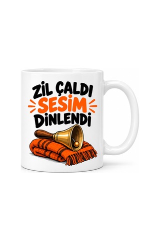 Erdo Ticaret Öğretmen Zili Tasarımlı Porselen Kupa - Model 830 Erdotıca