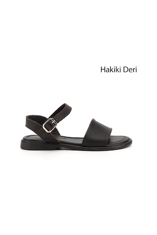 Gönderi(R) Gönderi R Kadın Kahve Antik Bilek Bağlı Hakiki Deri Sandalet Dyza75645260 Kahverengi