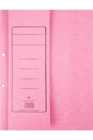 Alemdar Yarım Kapak Karton Kapsül Dosya 50'li Pembe
