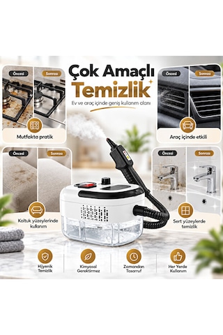 Hiltech 2500W Taşınabilir Buharlı Temizleyici