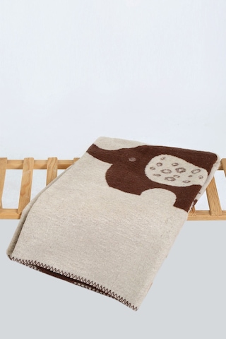 Yumuşak Bebek Çocuk Battaniyesi Mevsimlik 90x100 Cm Sb 885 Kahverengi