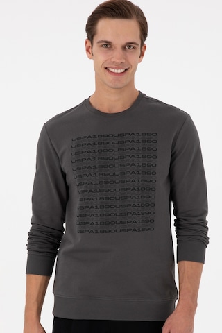 U.S. Polo Assn. Erkek Regular Fit Bisiklet Yaka Antrasit Sweatshirt 50293461-VR006