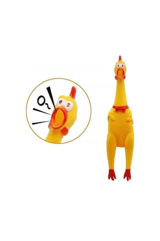 Mucit Home Öten Tavuk Köpek Oyuncağı Medium 30 Cm