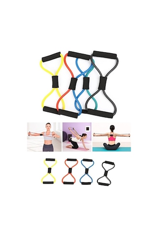 Pilates Jimnastik Egzersiz Bant Yoga Lastik Spor Kondisyon Çok Renkli