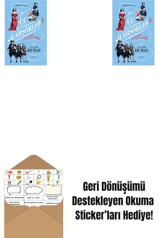 Üç Silahşörler 4 - Louise De La Valliere Ciltli + Üç Silahşörler 4 - Louise De La Valliere + Okuma Sticker'ları