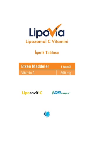 Lipovia Lipozomal Vitamin C Kapsül 30Lu