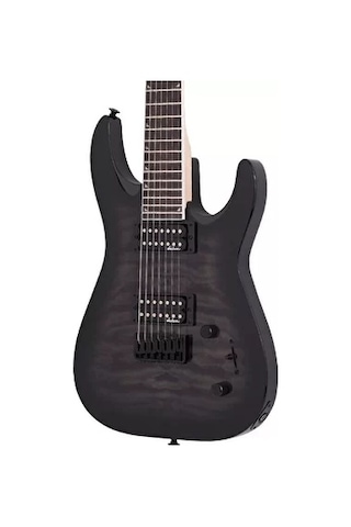 Jackson Js Dinky Arch Top Js22q-7 Dka Ht Amaranth Klavye Transparent Black Burst 7 Telli Elektro Gitar