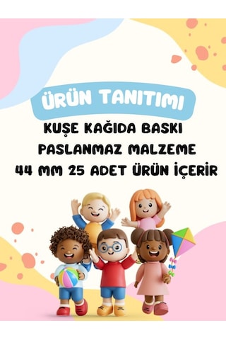 Sınıfına Hoş Geldin 25 Li İsim Yazılabilir 44 Mm Öğrenci Rozeti Seti-okul Seti-1 Çok Renkli