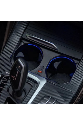 Xplagin Bmw X3-x4-ix3 Rgb Led Işıklı Bardaklık - 2018-2023 Kablosuz Şarj Sistemli Modeller