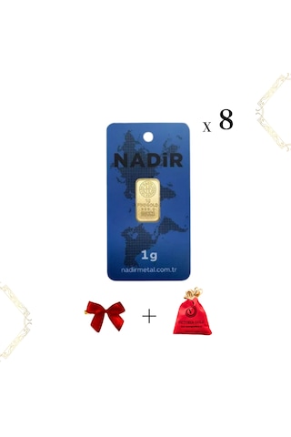 Nadir 8 Adet 1 Gr 24 Ayar Altın