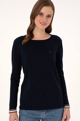 U.S. Polo Assn. Kadın Lacivert Bisiklet Yaka Kazak 50297133-VR033