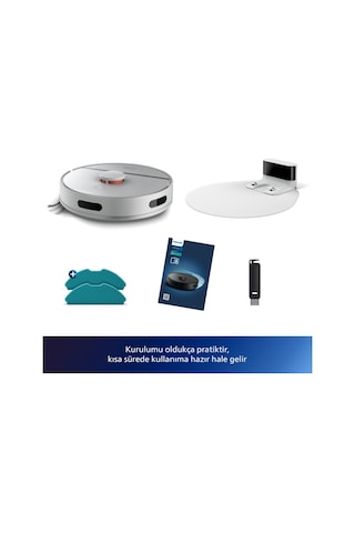 Philips Homerun 3000 Serisi Aqua XU3000/02 Akıllı Robot Süpürge Beyaz (Teşhir)