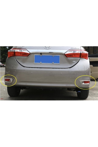 Toyota Corolla Uyumlu 2013-2018 Arka Sis Nikelajı