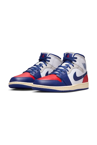 Nike Air Jordan 1 Mid Erkek Basketbol Ayakkabısı Dq8426-102 Çok Renkli