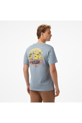 Converse Skeleton Party Erkek Mavi T-shirt10027726