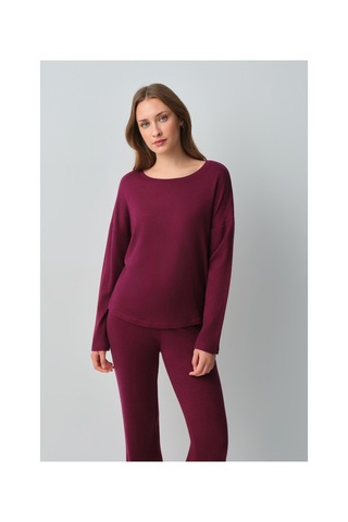 Suwen Comfort Pijama Takımı Wsh10510349080 Mürdüm