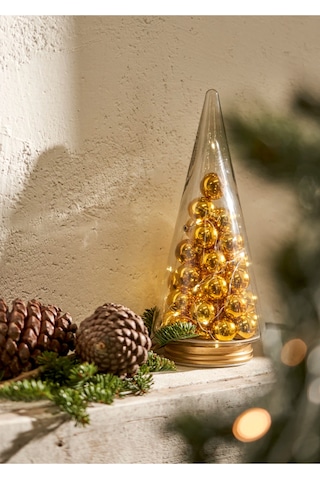 Bella Maison Tree Dekoratif Ledli Aydınlatma Gold 12x12x29 Cm Gold