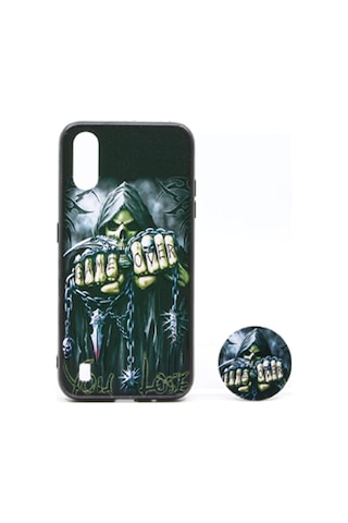 Nettech Samsung Galaxy A01 Uyumlu Desenli Popsocket Seri Arka